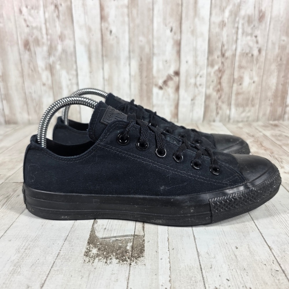 Converse Chuck Taylor All Star Low Top Black Monochrome Sneakers M5039 Womens 8
